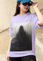 "Fade Away" Ethereal Silhouette Graphic Oversized Tee - Image 3