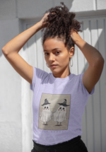 Cute Ghost Graphic T-Shirt for Women - Image 2