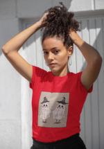 Cute Ghost Graphic T-Shirt for Women - Image 3