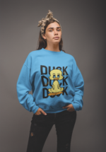"Duck Duck Duck" Playful Graphic Premium Sweatshirt - Image 2