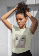 Cute Ghost Graphic T-Shirt for Women - Image 4