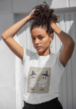 Cute Ghost Graphic T-Shirt for Women - Image 5