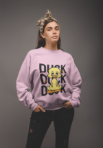 "Duck Duck Duck" Playful Graphic Premium Sweatshirt - Image 3