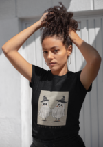 Cute Ghost Graphic T-Shirt for Women - Image 6
