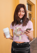 Retro Anime Girl Aesthetic Graphic Crop Top