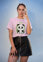 Hello Panda Graphic T-Shirt for Women - Image 2