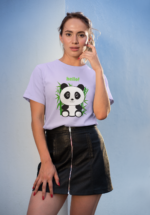 Hello Panda Graphic T-Shirt for Women - Image 3